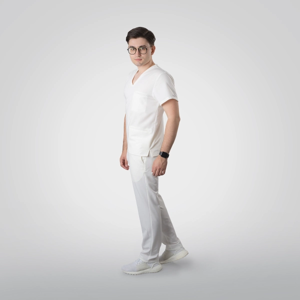 Costum medical alb bărbați Osler