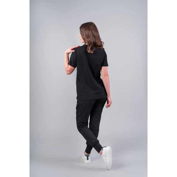 Costum medical negru de damă Okami