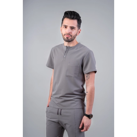 Bluză medicală gri bărbați Hooke