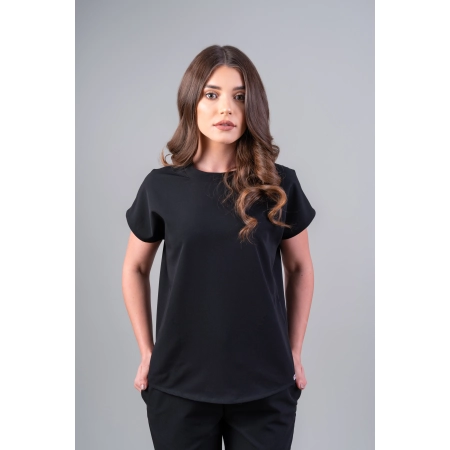 Bluză medicală neagră de damă Crumpler