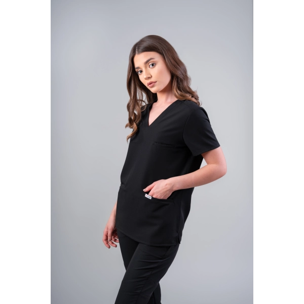 Costum medical negru de damă Okami