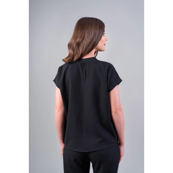 Bluză medicală neagră de damă Crumpler