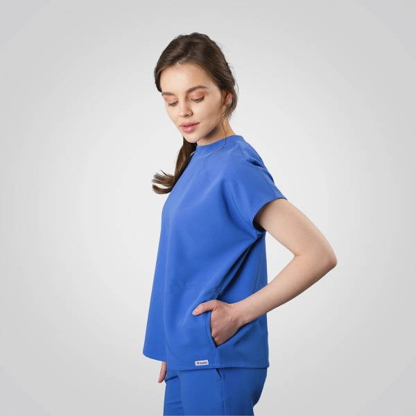 Bluză medicală albastră de damă Crumpler