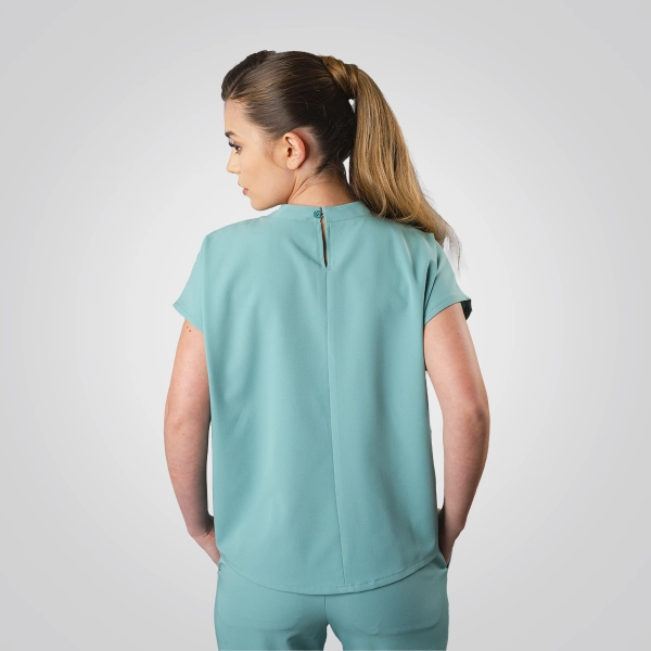 Bluză medicală verde de damă Crumpler