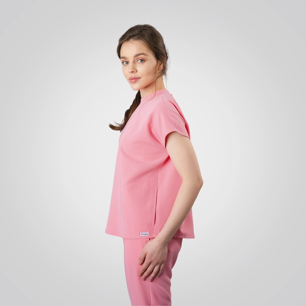 Bluză medicală roz de damă Crumpler