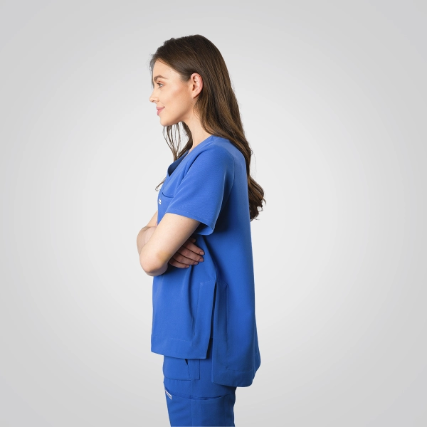 Bluză medicală albastră de damă Cutzarida