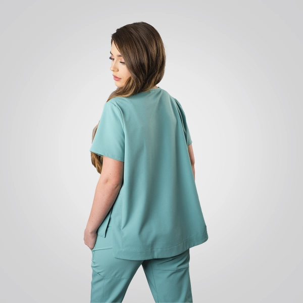 Bluză medicală verde de damă Cutzarida