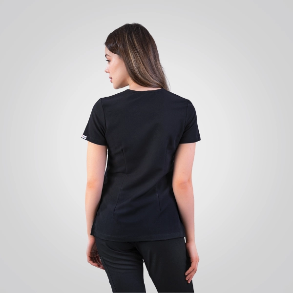 Bluză medicală neagră de damă Stone