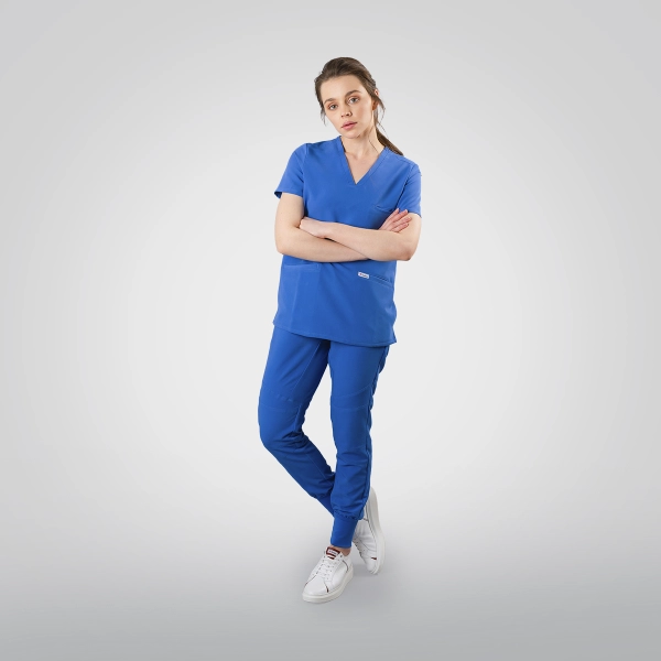 Costum medical albastru de damă Okami