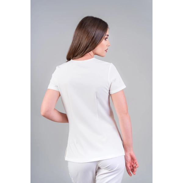 Bluză medicală albă de damă Stone