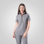Bluză medicală gri de damă Leia thumbnail
