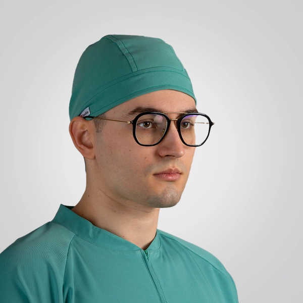 Bonetă medicală verde unisex