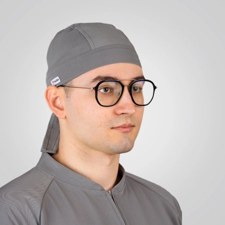 Bonetă medicală gri unisex