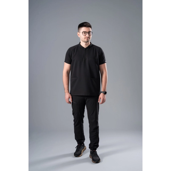 Costum medical negru bărbați Hunter