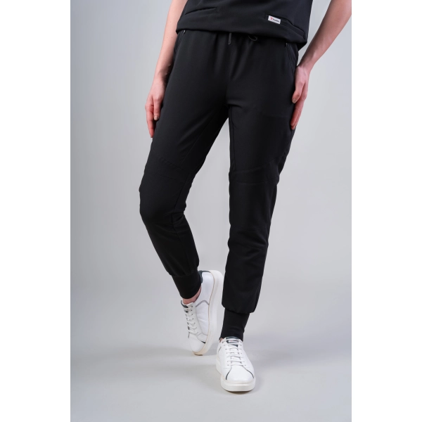 Pantaloni medicali negri de damă Okami