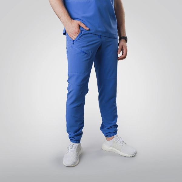 Pantaloni medicali albaștri bărbați Hunter