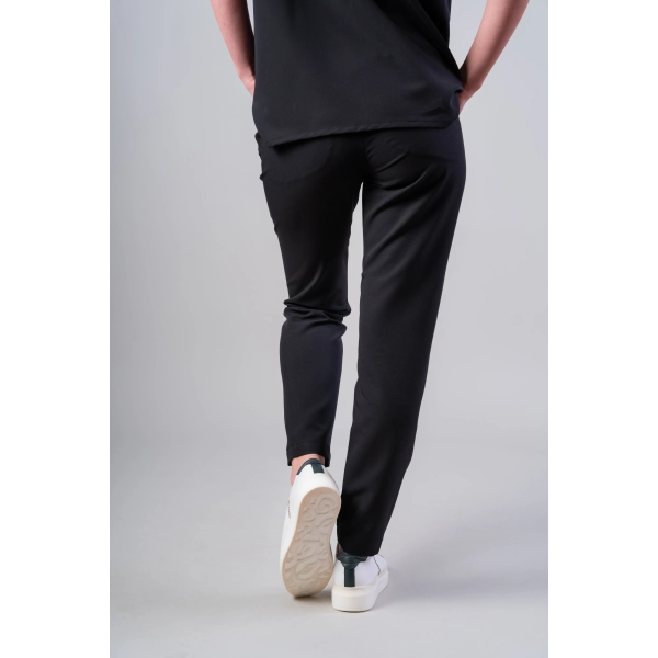 Pantaloni medicali negri de damă Jex-Blake
