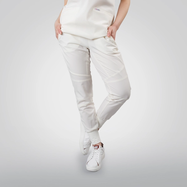 Costum medical alb de damă Okami