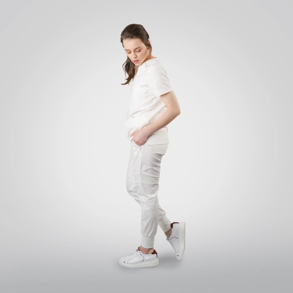 Costum medical alb de damă Okami