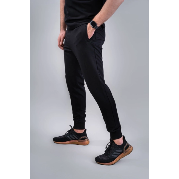 Pantaloni medicali negri bărbați Hooke