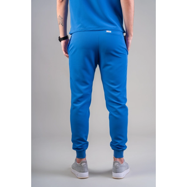 Pantaloni medicali albaștri bărbați Hooke