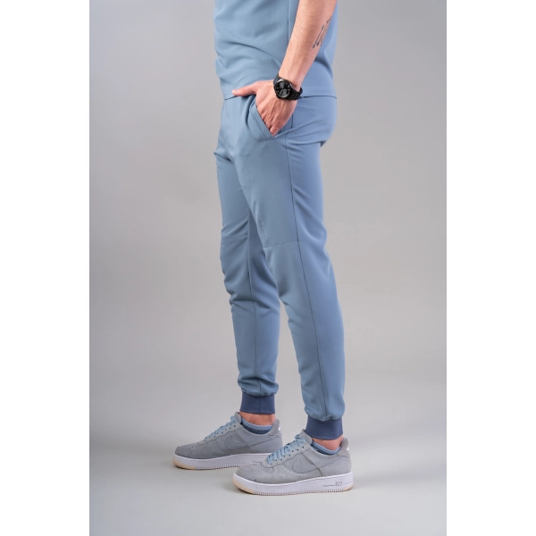 Pantaloni medicali bleu bărbați Hooke
