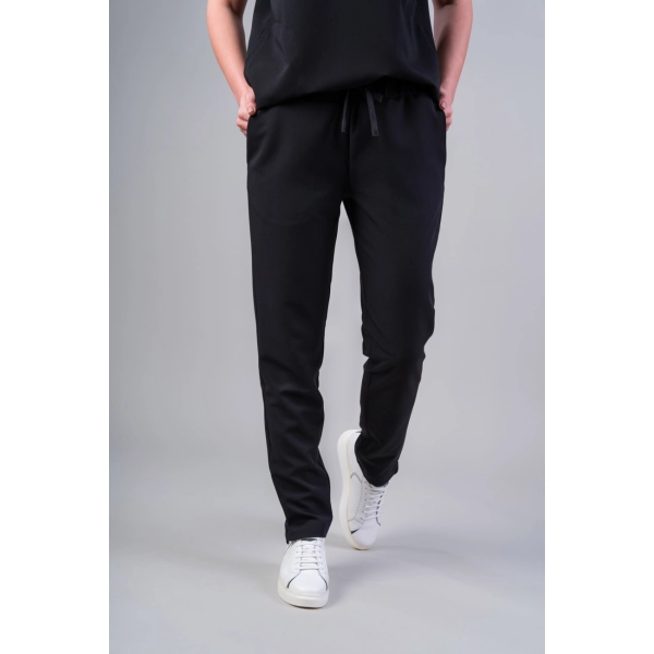Pantaloni medicali negri de damă Crumpler