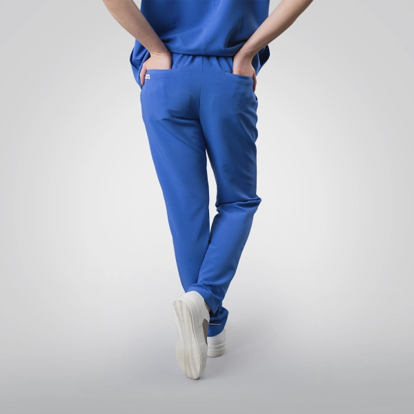Pantaloni medicali albaștri de damă Crumpler