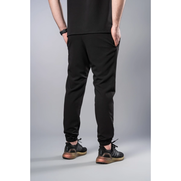 Pantaloni medicali negri bărbați Obi