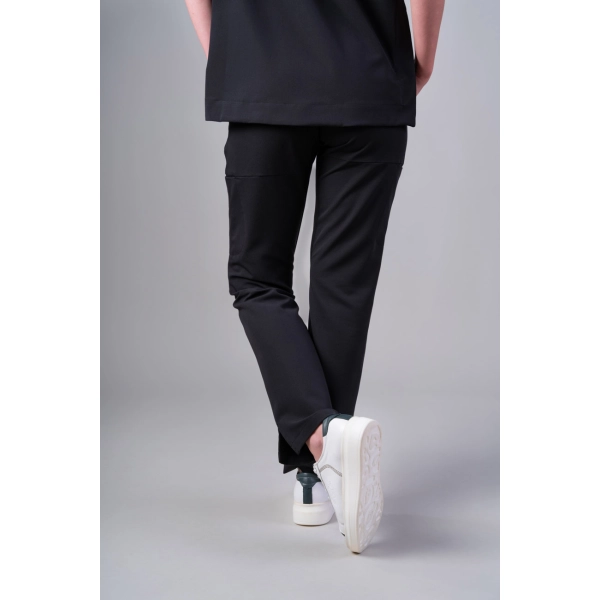 Pantaloni medicali negri de damă Cutzarida