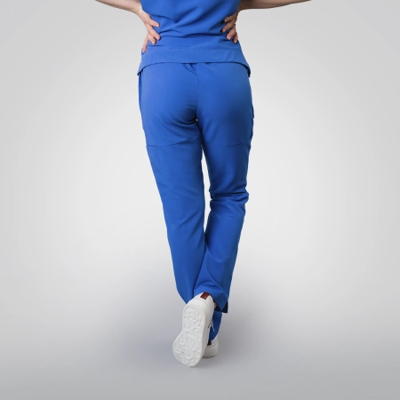 Pantaloni medicali albaștri de damă Cutzarida