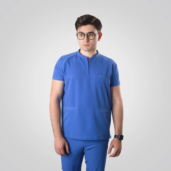 Costum medical albastru bărbați Hunter