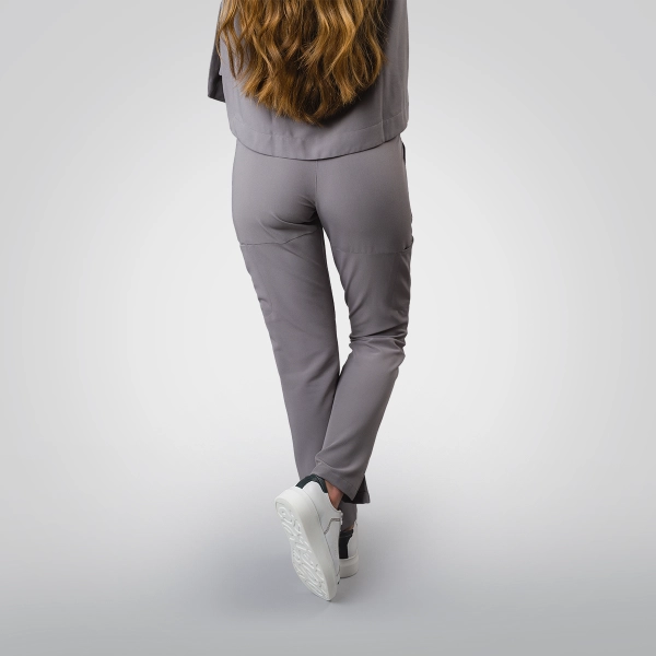 Pantaloni medicali gri de damă Cutzarida