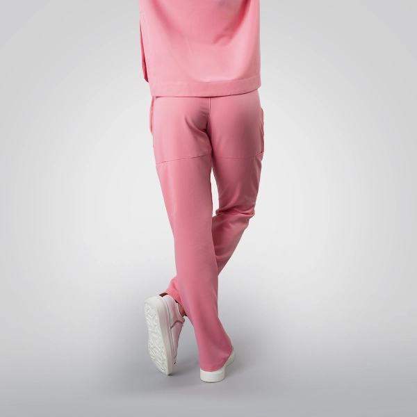 Pantaloni medicali roz de damă Cutzarida