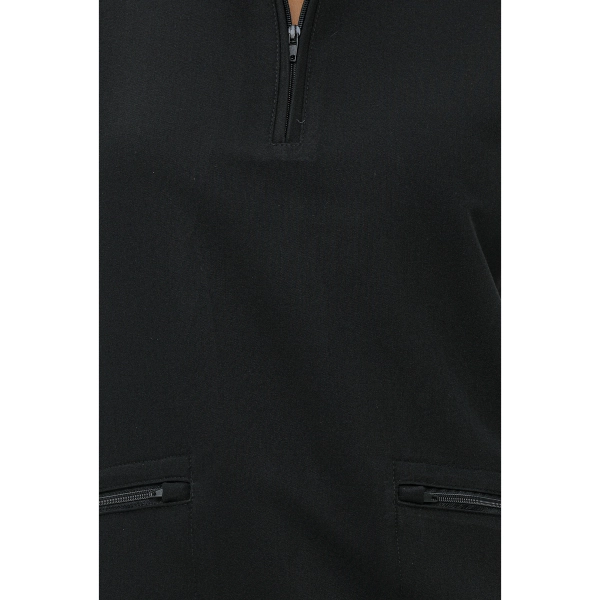 Bluză medicală neagră de damă Elion