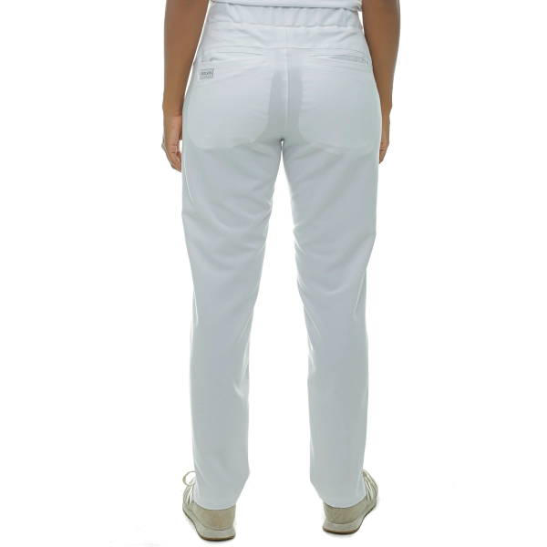 Pantaloni medicali alb optic de damă Elion