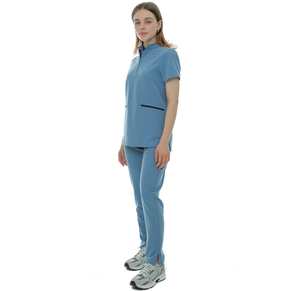 Costum medical bleu de damă Elion