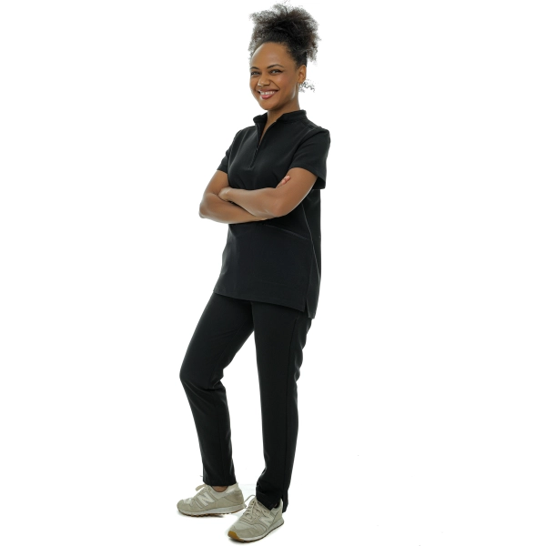 Costum medical  negru de damă Elion