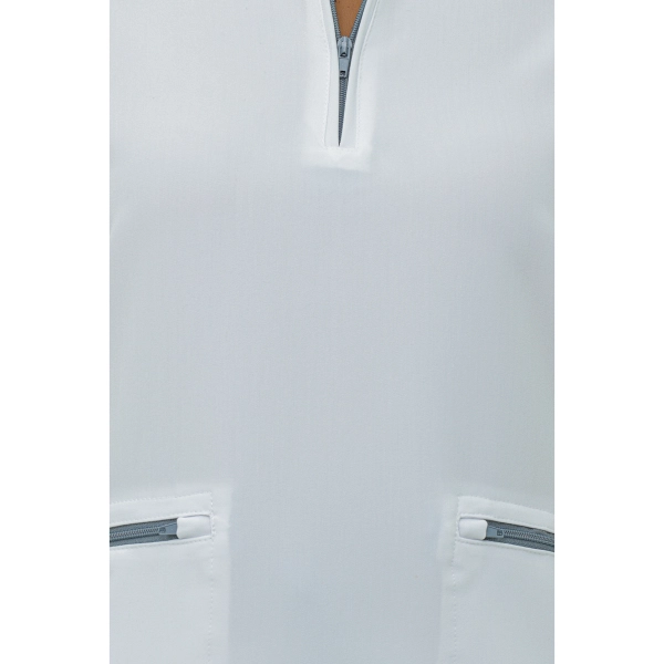 Bluză medicală alb optic de damă Elion