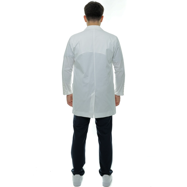 Halat de laborator alb bărbați Bovet
