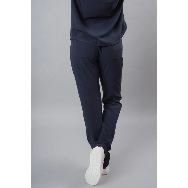 Pantaloni medicali bleumarin de damă Chieu TALL
