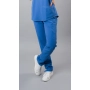 Pantaloni medicali albaștri de damă Chieu thumbnail