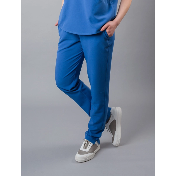 Pantaloni medicali albaștri de damă Crumpler