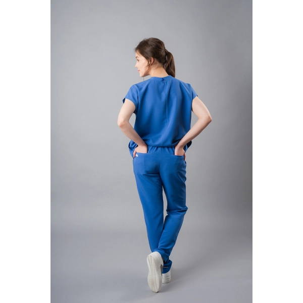 Pantaloni medicali albaștri de damă Crumpler