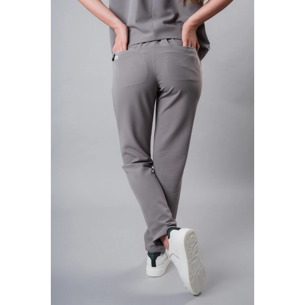Pantaloni medicali gri de damă Crumpler