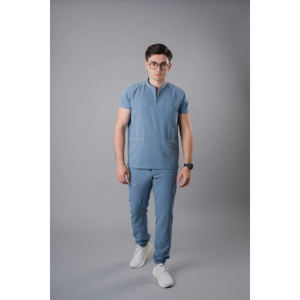 Costum medical bleu bărbați Hunter