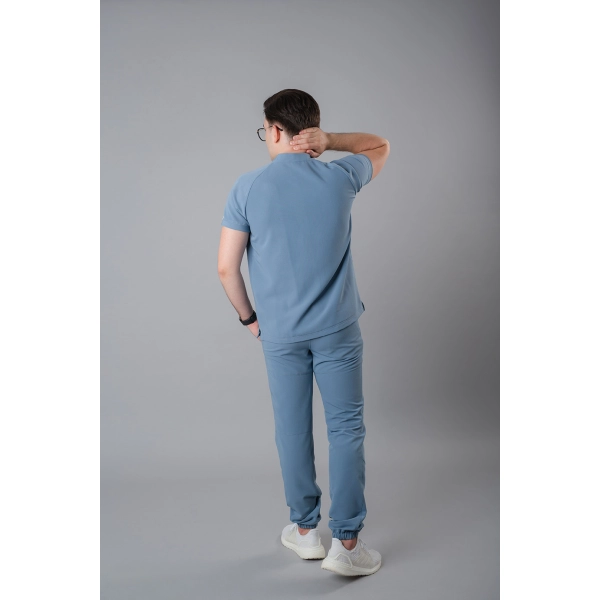 Costum medical bleu bărbați Hunter