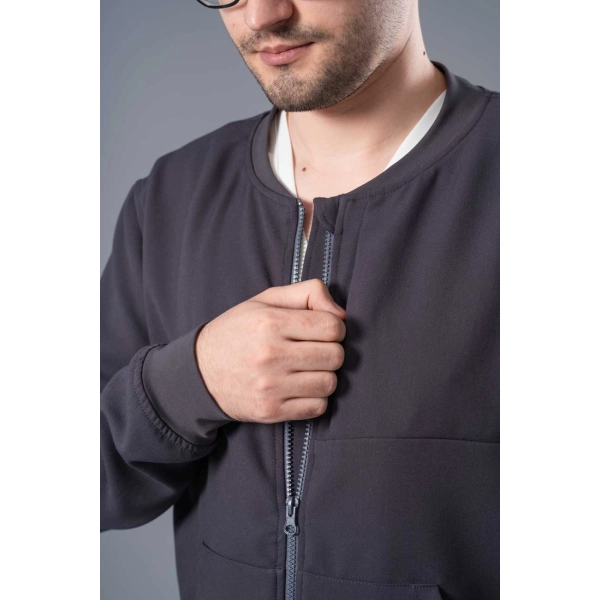 Jachetă Bomber gri medicală bărbați