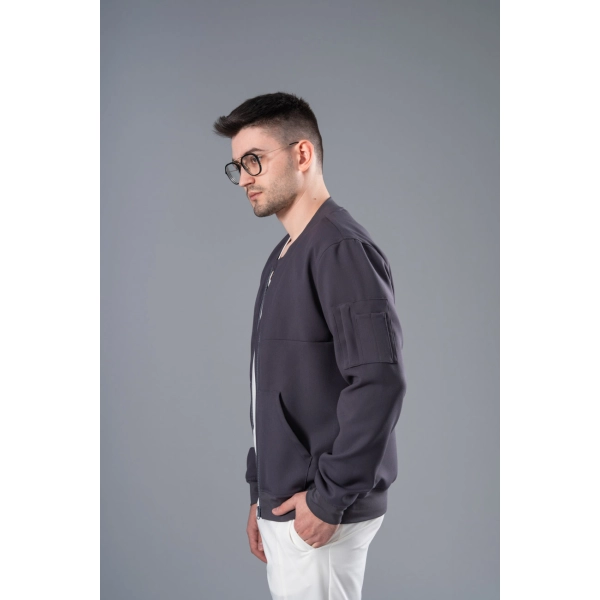 Jachetă Bomber gri medicală bărbați