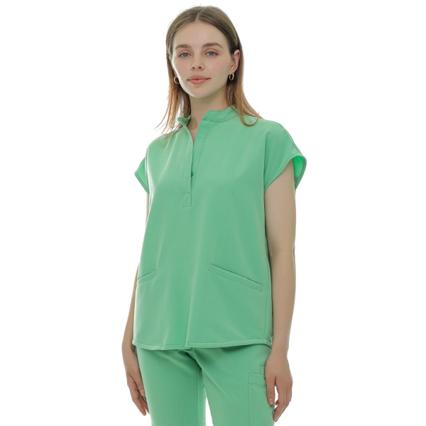 Bluză medicală verde crud de damă Chieu